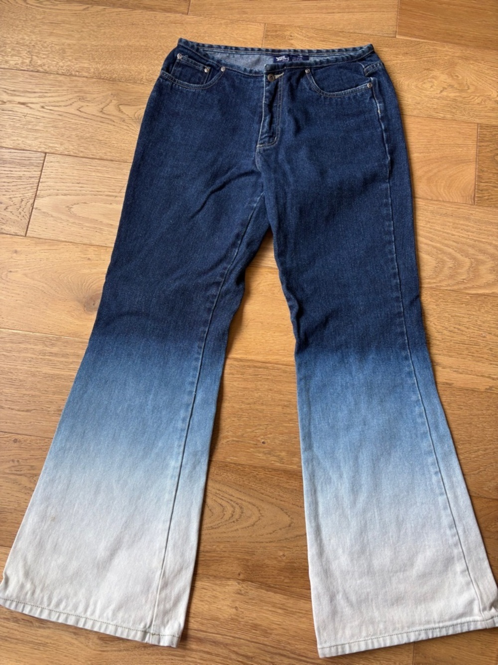 Y2k wild secret ultra lowrise bell bottom jeans 100% cotton
